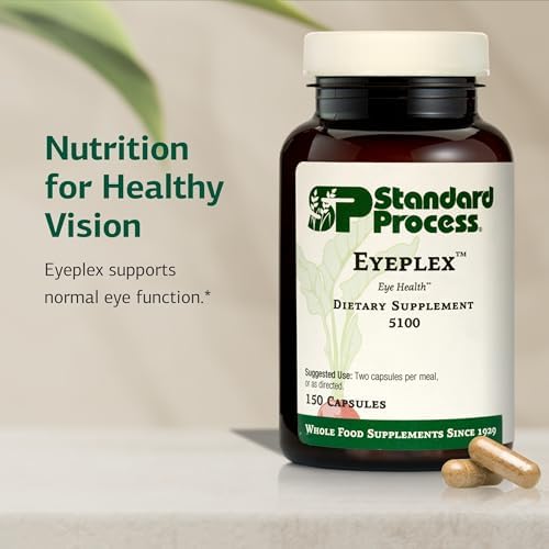 Standard Process Inc. Iplex - Whole Food Vascular Supplement, Eye Health and Eye Support with Shiitake Mushroom, Phosphoric Acid, Rice Bran