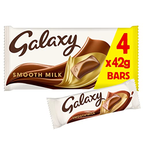 Galaxy Smooth Milk Chocolate 42g (Pack of 4)