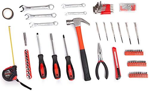 CARTMAN 148-Piece Automotive And Household Tool Set, Blue Repair Kit Case