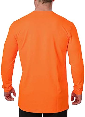 Arctic Cool Men’s Crew Neck Instant Cooling Pocket Workwear Moisture Wicking Performance UPF 50+ Long Sleeve Shirt