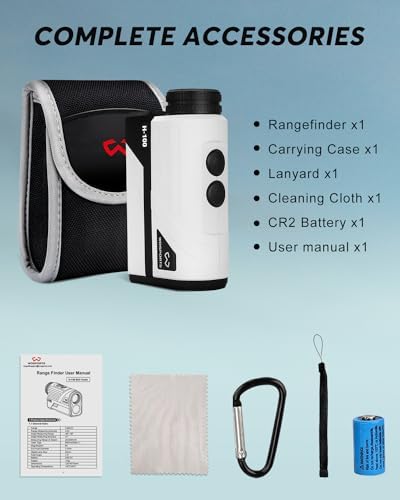 Wosports Golf Rangefinder, 800 Yards Laser Distance Finder with Slope, Flag-Lock with Vibration Distance/Speed/Angle Measurement