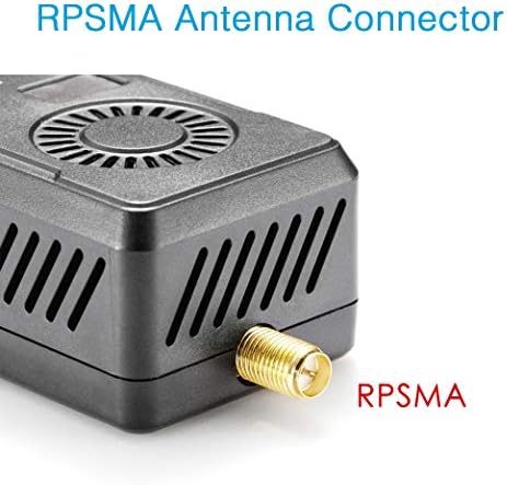 Black Mamba Audio Video Transmitter 5.8 ghz 40CH FPV Vtx for Gopro FPV Drone Video Transmitter 5V Output (RPSMA ANT 5V Out for Gopro)
