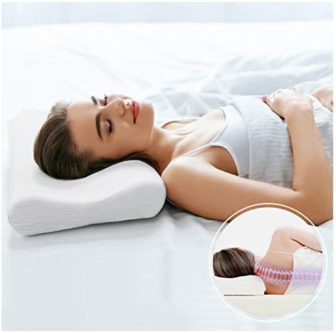 ZG-Home Memory Foam Pillow, Neck Pillow, Cervical Pillow for Neck Pain, Orthopedic Contour Pillow for Back, Side