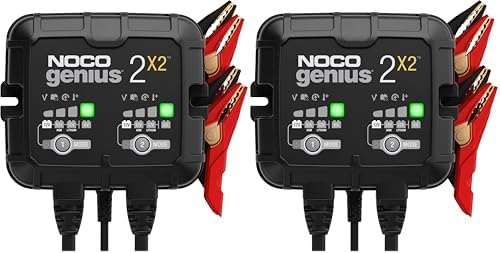 NOCO GENIUS2X2 6/12V 2-Bank Battery Charger, Trickle Charger & Maintainer