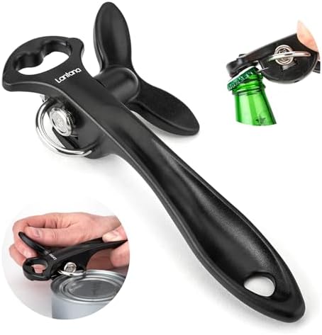 Lantana Can Opener (Smooth Edge/Safety), Handheld Manual, Bottle Cap Lifter