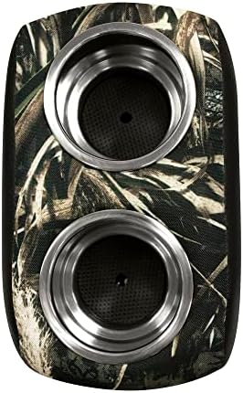 Wise 3059-1882 Pontoon Double Drink Holder with Stainless Steel Cup Holders, Marble / Brite White