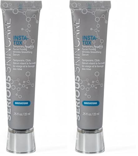 Serious Skincare INSTA-TOX Instant Wrinkle Filler for Face Serum, to Smooth + Blur Fine Lines, Deep Wrinkles, Lip Lines, Crow’s Feet & Pores, Temporary Face Tightener, for Smoother Skin .75 oz
