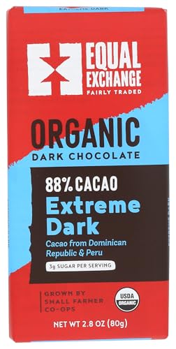 Equal Exchange, Chocolate Bar Extreme Dark Organic, 2.8 Ounce