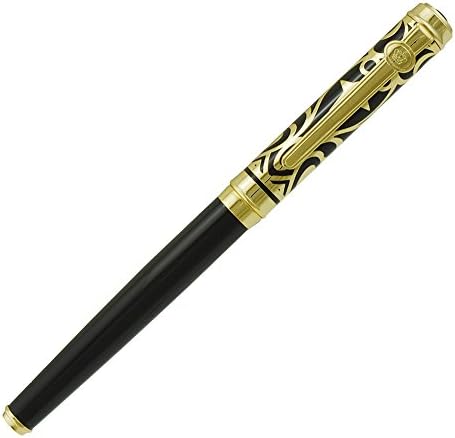 Duke Fude Nib Fountain Pen Medium to Broad Nature Mother Pearl on Cap with Pen Pouch sketching Art Drawing Signature Calligraphy Pen Case Set