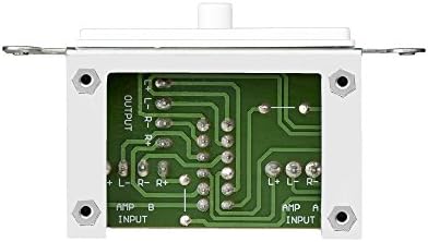 OSD Audio in Wall Speaker Selector A/B Switch, Select from 2X Speaker Pairs White AB12