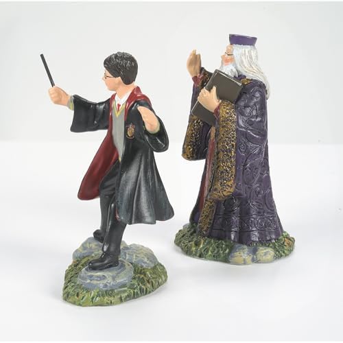 Department 56 Harry Potter Village Accessories Harry and Headmaster Figurine, Set of 2, 3.15" (6002314)