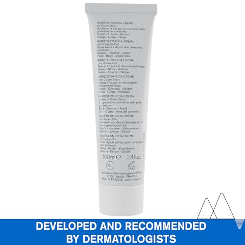 URIAGE Bariéderm-CICA Multi-Purpose Restoring Cream with Copper-Zinc & D-Panthenol | Enhances Skin Repair, For All Ages & Skin Types, Fragrance-Free