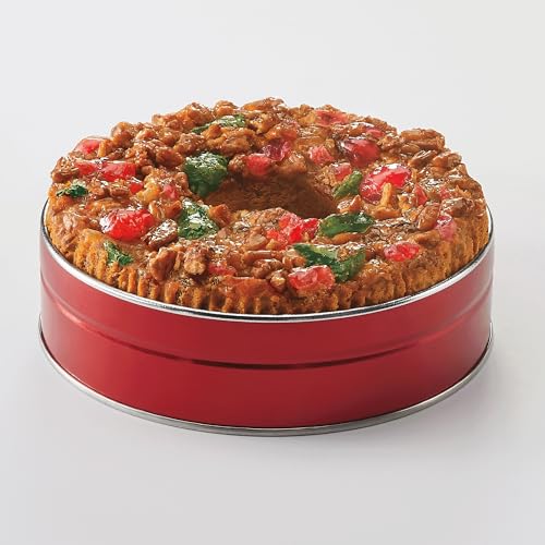 The Swiss Colony Christmas Fruitcake Traditional Holiday Dessert | Traditional Holiday Dessert with Whole Candied Fruit and Nuts
