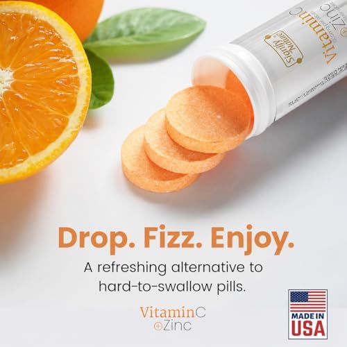SIGNIFY NATURE Vitamin C 1000mg Effervescent Tablets with Zinc, 40CT
