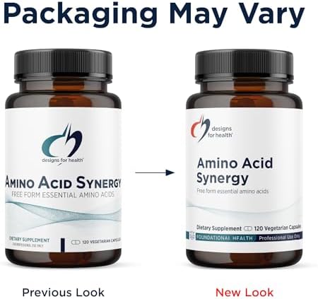 Designs for Health Amino Acid Synergy - Vegetarian Essential Amino Acids Supplement with BCAAs, Alpha-Ketoglutarate