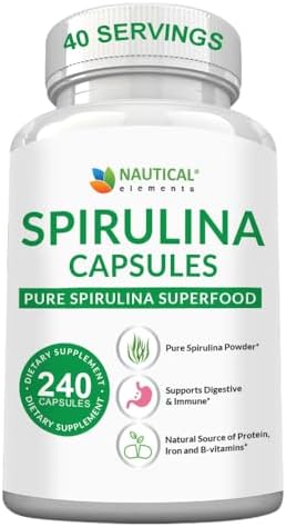 Premium USDA Organic Spirulina Powder - Organic Spirulina of Blue Green Algae from California & Hawaii – 100% Vegetarian & Vegan, Non-GMO, Non-Irradiated – The Best Green Superfood for Smoothies!