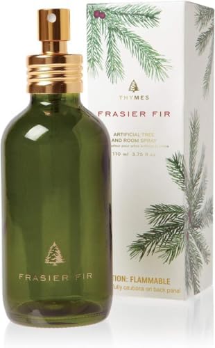 Thymes Frasier Fir Tree and Room Spray - Room Spray with Christmas Tree Scent - Air Fresheners for Home with Frasier Fir Fragrance and Siberian Fir