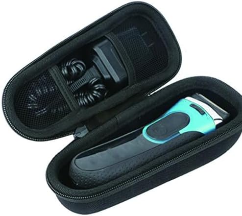 khanka Hard Travel Case for Braun Series 3/5/7/9 Electric Razor, Black | EVA Hard Shell, Accessory Storage Pocket, Travel-Ready Portable Storage