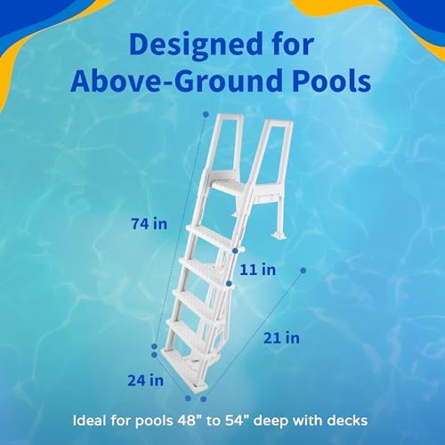 Blue Wave NE1175 Heavy Duty In-Pool Ladder - White