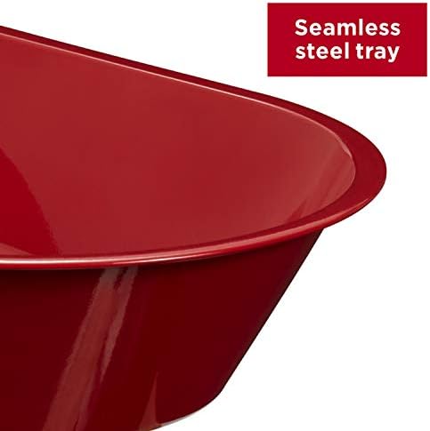 Radio Flyer Classic Kids Wheelbarrow, For Kids 3+, Seamless Steel Tray with No-Scratch Edges, Real Wooden Handles, Durable Front Wheel