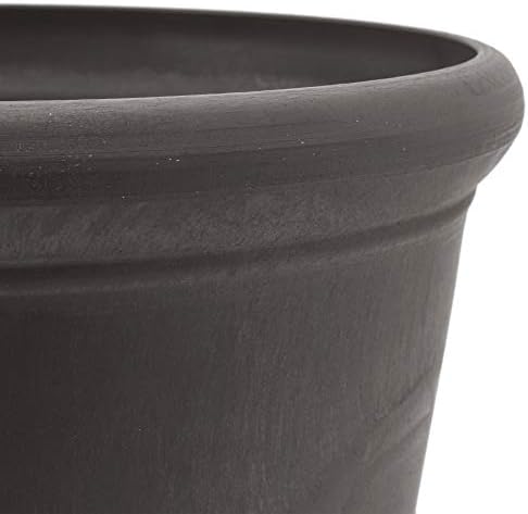 PSW Pot Collection NUR28C 10” Planter Pot for Indoor and Outdoor Plants and Gardens, 10-inch, Chocolate