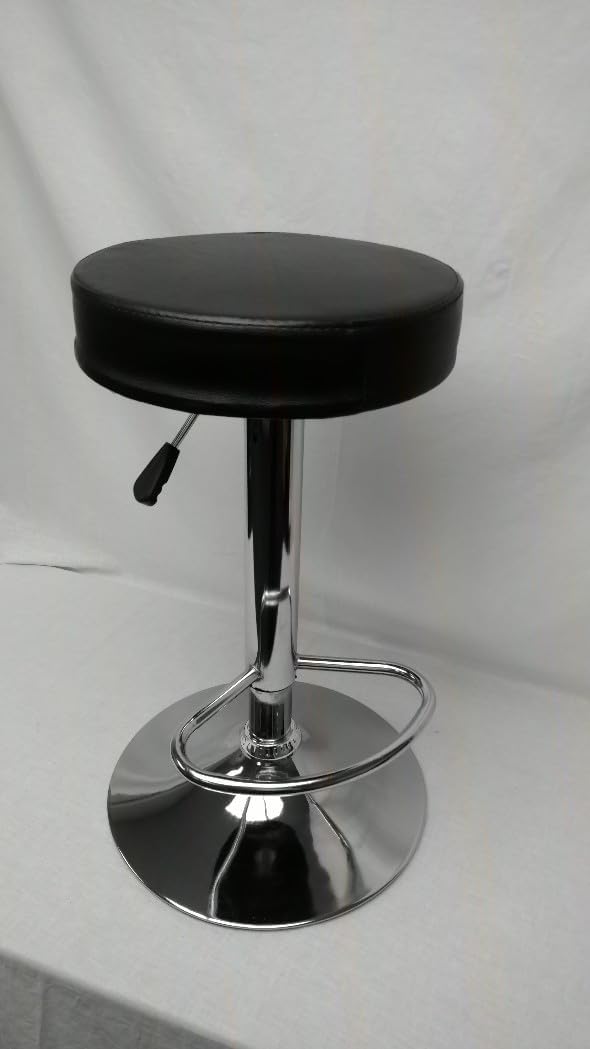 Arcade stool adjustable chair seat for upright style arcade games, Black