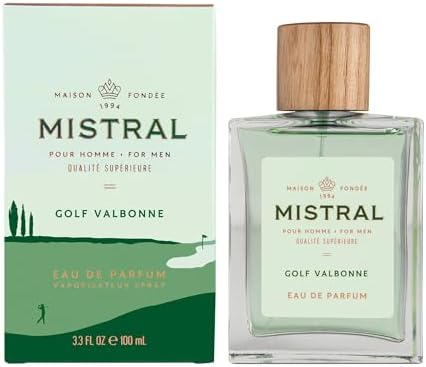 Mistral Bourbon Vanilla Eau de Parfum for Men, Men's Cologne, 3.4 Oz | Warm & Sweet Masculine Scent with Vanilla, Patchouli & Sandalwood, Cruelty-Free, Long-Lasting Perfume, Made in France