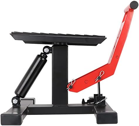 Motorcycle Jack Dirt Bike Stand Lift - Adjustable Hydraulic Lift Save Effort Hoist Table Height Lifting Stand