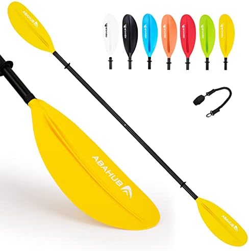 Abahub Kayak Paddle with Free Leash 220-240cm Kayaking Oars