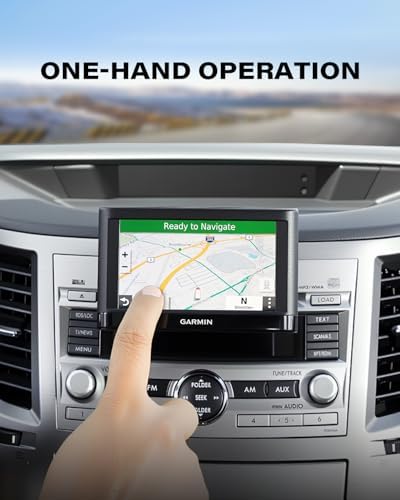 APPS2Car CD Slot GPS Mount for Car, Compatible with 17mm Ball GPS Devices | Replacement GPS Car Mount with Screw-Lock CD Slot Base