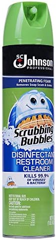 Scrubbing Bubbles Professional Disinfectant Restroom Cleaner, 25 Oz (Pack of 12)