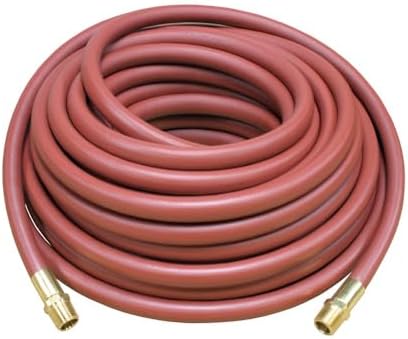 Reelcraft S601026-50 Low Pressure Air/Water Hose Assembly, 3/4" x 50', 250 Psi, 3/4" x 3/4 NPTF(M), 1.075 OD, PVC Nylon