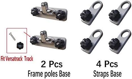 Brocraft Universal Boat Track Bimini Top Mount for Lund, Tracker Versatrack, Ranger, Lowe, G3, Starcraft