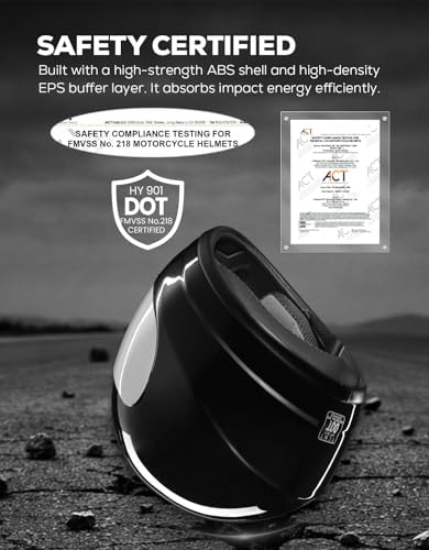 Full Face Motorcycle Helmet Adult ATV Helmet DOT Approved | Ultra-Lightweight, with Anti-Fog Visor, Breathable Liner, For Street Bike