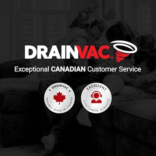 Broan NuTone by Drainvac 30FT Central Vacuum Hose for Electric Powerhead Brush – Crushproof Kink-Resistant Hose and 3-Position On/Off Switch –