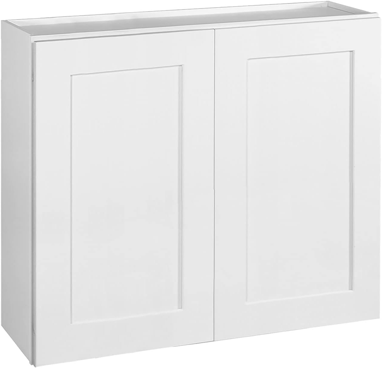 Design House Brookings Kitchen Wall Cabinet, 24", White | Adjustable Shelves, Adjustable Hinges, Wall Mount, Contemporary/Modern, Wood, Kitchen, 561571