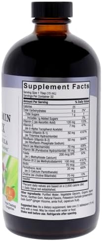 Nature's Answer Vitamin B Complex 16 Ounce Liquid Form | Supports Healthy Immune System | Promotes Stress Relief | Natural Energy