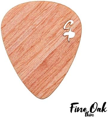 Stickpick | Set of 7 flexible guitar picks made of real wood | For electric