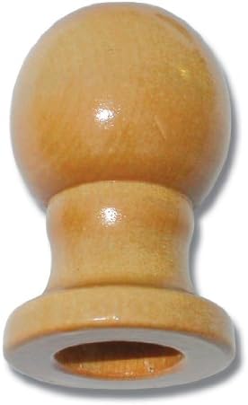 Wooden Ball Finial for 1" Diameter Flagpoles | 1 7/8-inch Pine Ball, Not Threaded, Made in the US.