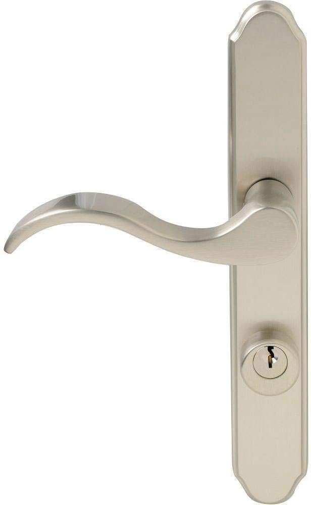 Wright Products - Serenade Mortise Keyed Lever Mount Latch with Deadbolt for Screen and Storm Doors, Satin Nickel