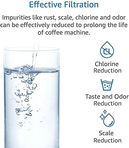 AQUA CREST C04 Water Filter Replacement for Jura® 64553/68789 Filter 6 Pack | Compatible with Jura® Clearyl White Coffee Filter Cartridge, Jura® S9