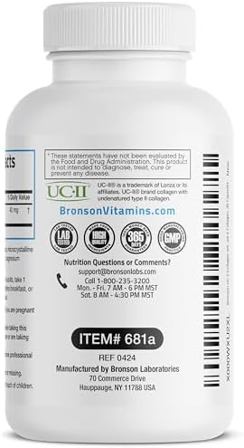 Bronson UC-II Type II Collagen with Undenatured Type 2 Collagen, 30 Capsules