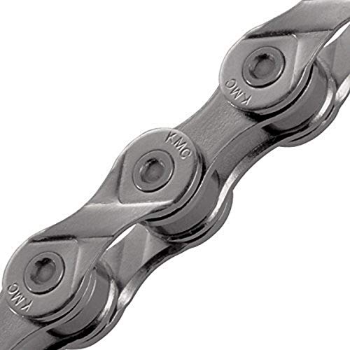 KMC X8 8-Speed X-Series High-Performance Bicycle Chain, Nickel Plate/Grey | Compatible with Shimano, SRAM, and Campagnolo 8-speed systems for MTB, road, gravel, and cyclocross riding