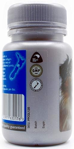 PurePets New Zealand Green Lipped Mussel Capsules for Dogs and Cats - 200mg x 120 Capsules - for Hip & Joint Support - 100% Natural Arthritis Pain