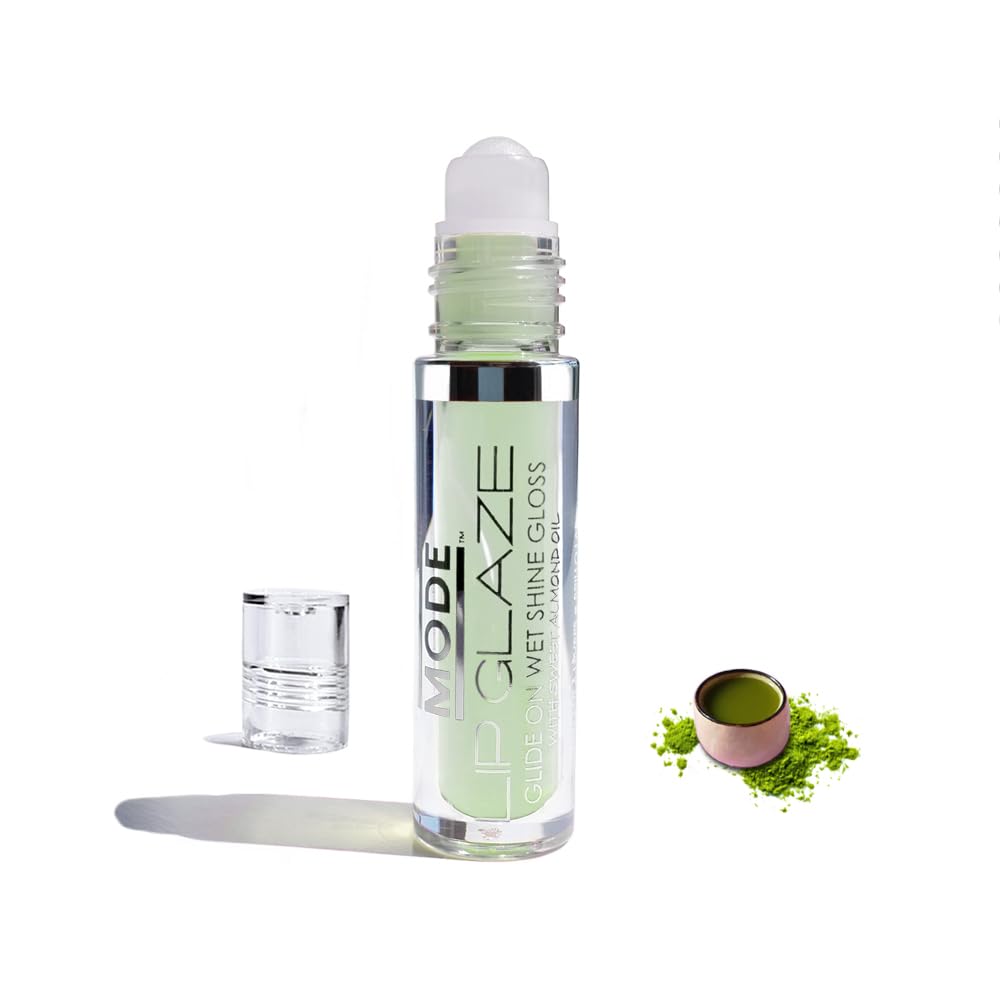 MODE Lip Glaze Cotton Candy Flavored Lip Gloss, Hydrating Sheer Wet Shine, Skincare Fruit Oils