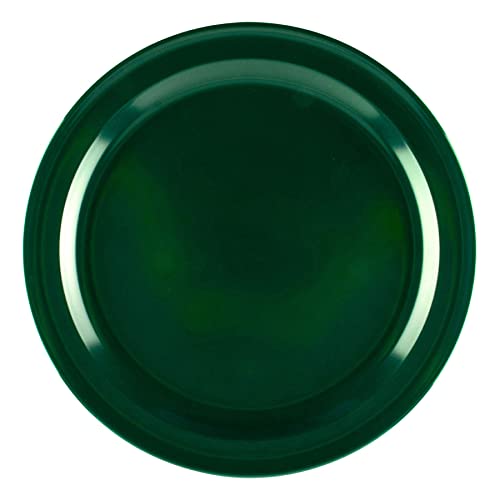 GET 9" Green Supermel Hunter Round Dinner Melamine Plate (Set of 12) | Dishwasher safe, Shatterproof, Restaurant service, Great for Entrees, Salads