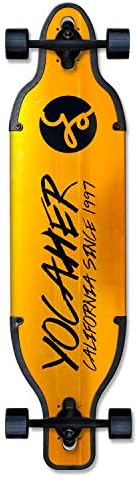 Aluminum Gold or Black Skateboards Longboard Drop Through Deck ONLY or Complete Long Board, for Boys, Girls, Kids, Teens and Adults and for Beginners to Professionals