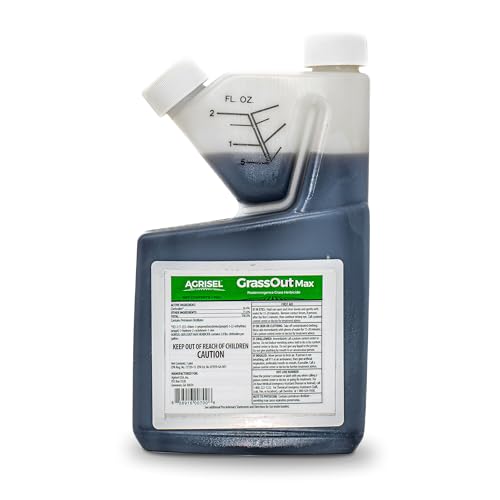 Agrisel GrassOut Max Weed Killer, Pet Safe, 32 Ounces | Targets 50+ Grassy Weeds Without Harming Desired Plants, Large Area Treatment, Easy Application