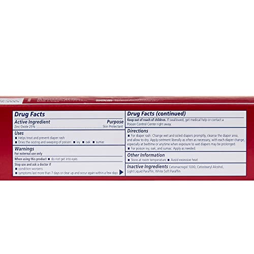 Dynarex Zinc Oxide Ointment, Protective Skin Barrier Ointment, Soothes, Prevents, and Relieves Diaper Rash, Chaffed Skin, and Irritation, White, 3 – 1 oz. Tubes