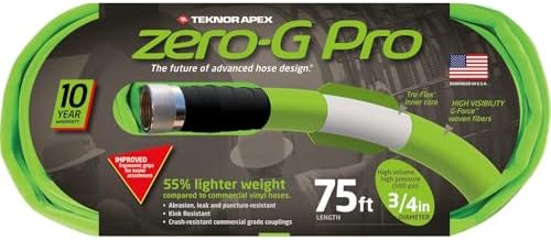 zero-G 4001-100 Garden Hose, 5/8" x 100', Gray